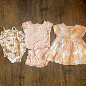 Grayson mini 12 month 3 pack, onesie, 2 piece set and dress, excellent condition